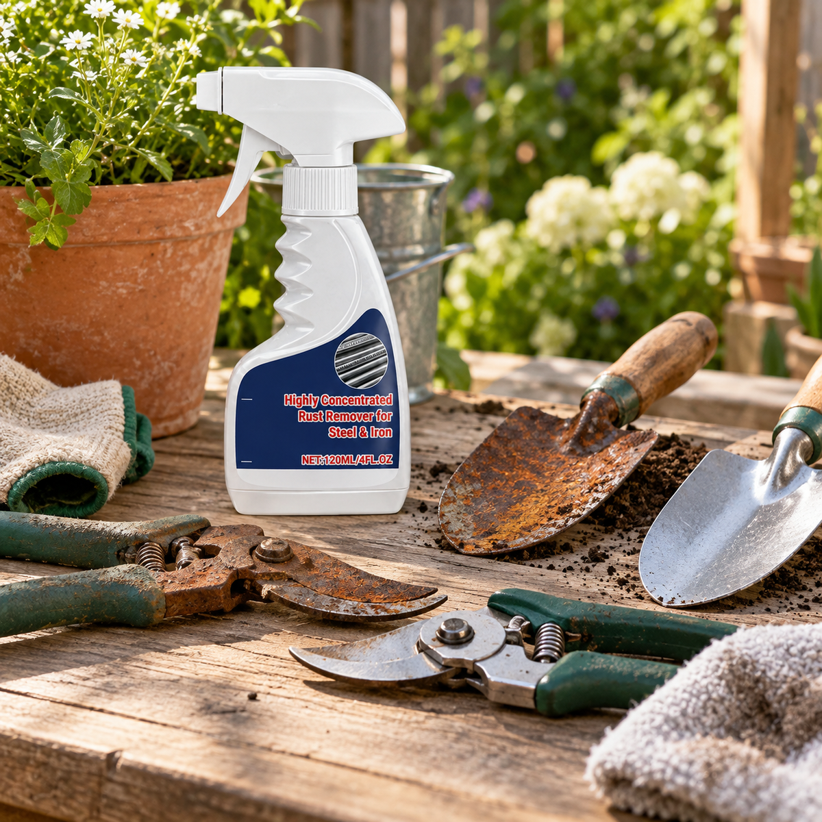 Powerful Rust Remover for Metal and Stainless Steel