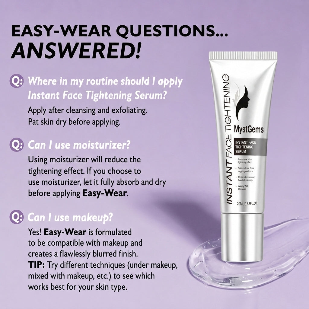 Instant Firming Temporary Face Tightener Easy-Wear Formula