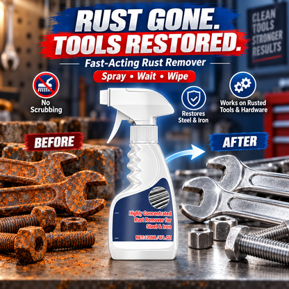 Powerful Rust Remover for Metal and Stainless Steel
